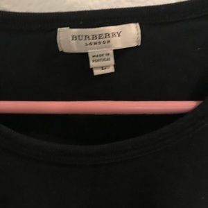 Burberry shirt black color with stripes. 30 size L